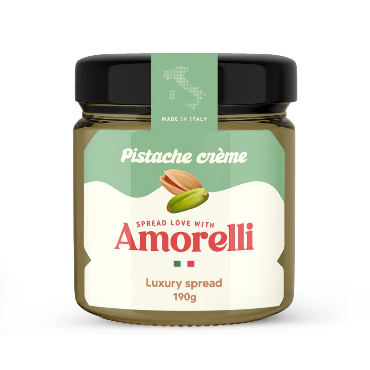 Amorelli Pistache Crème – Luxury Spread 190g